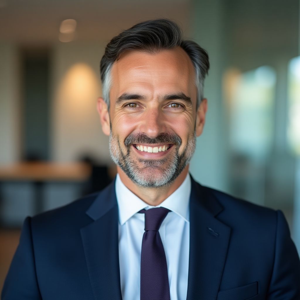 Retrato de cliente satisfecho
